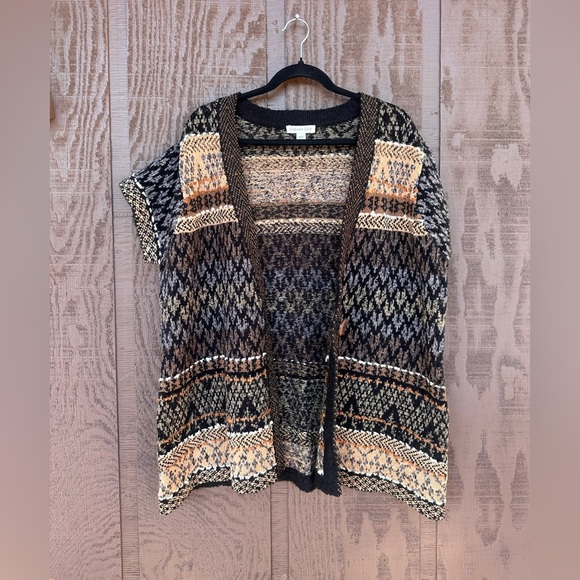 Coldwater Creek Aztec Print Knit Cardigan Size XL 18 Cottagecore Indie - Picture 7 of 7